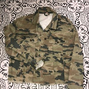 Free People camo jacket